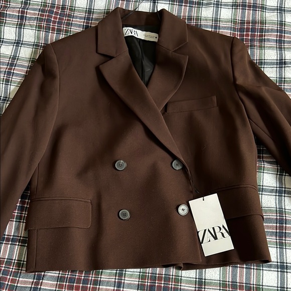 Zara Jackets & Blazers - ZARA cropped Double-Breasted Blazer